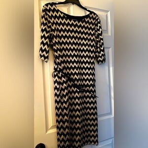 Black and gold dress